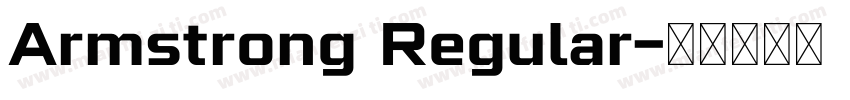 Armstrong Regular字体转换